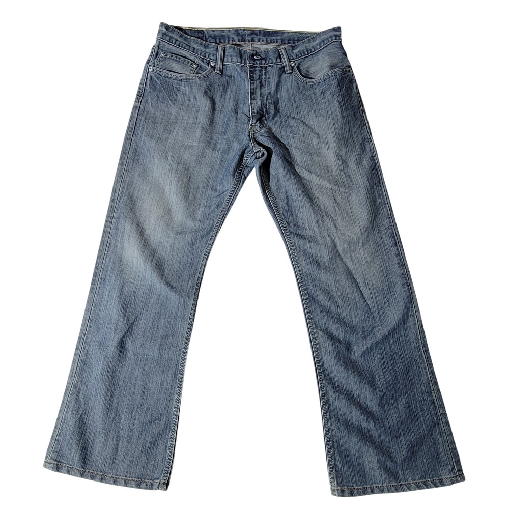 Levis 527 Slim Bootcut Jeans Mens 34x30 Medium Wash Blue Denim 05527-0410
